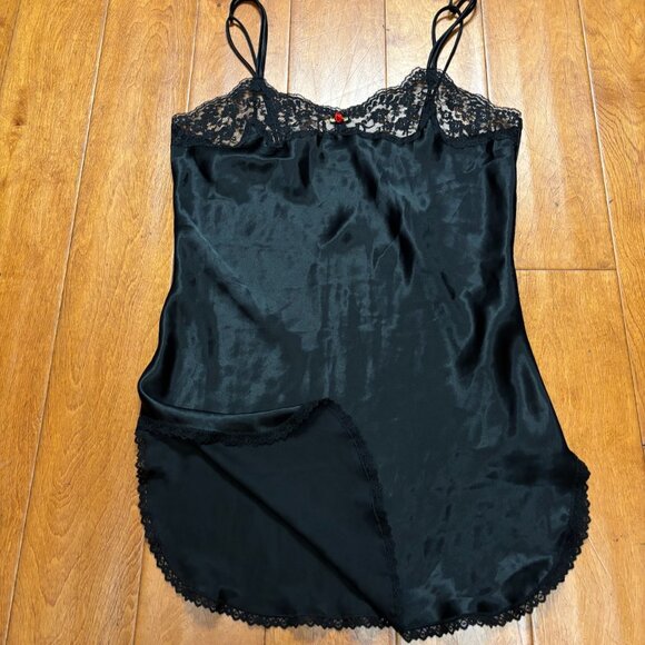 Vintage Victorias Secret Womens Slip Dress Size Small Cami Satin Lace Flirty Y2K - Picture 12 of 12